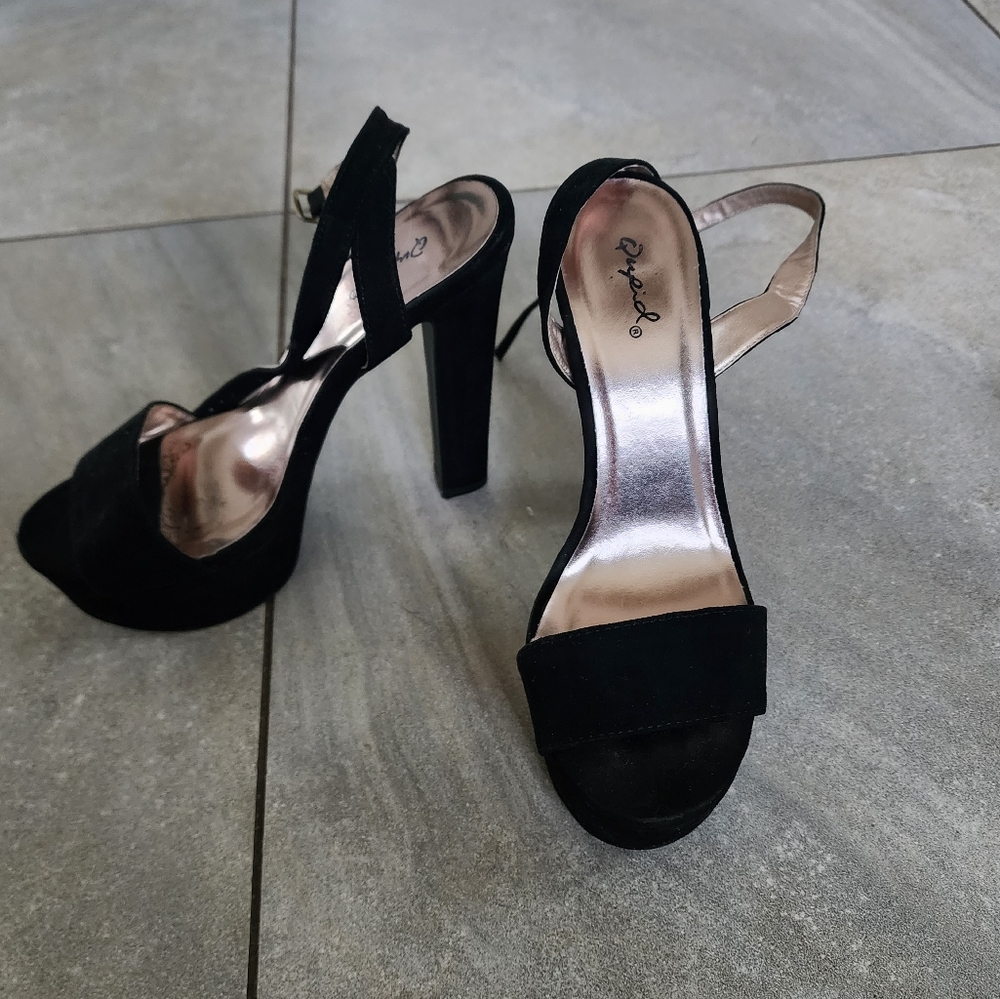 black heels